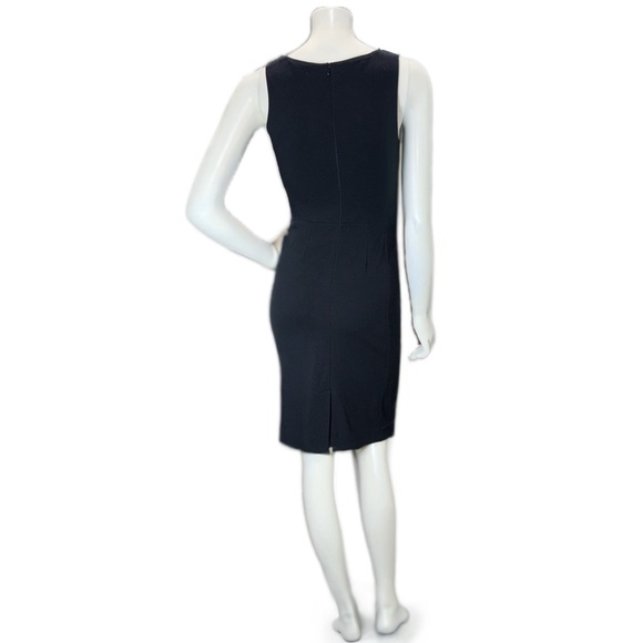 👗🏢 MM LAFLEUR Rachel Black Ponte Sheath‎ Dress | Day to Night Versatile Sz 0 - Picture 2 of 7